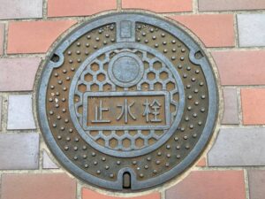 館ヶ丘団地や医療センター周辺のマンホール