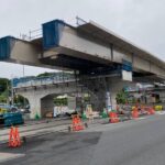 八王子南バイパス延伸工事（3工区）　進捗状況　医療センター入口交差点　館高架橋