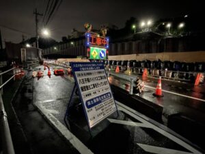 八王子南バイパスの館高架橋あたり。R2国道20号八王子BP館高架橋上部その6工事。