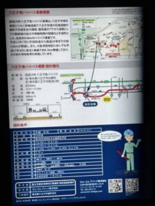 八王子南バイパスの館高架橋あたり。R2国道20号八王子BP館高架橋上部その6工事（紹介映像より）。