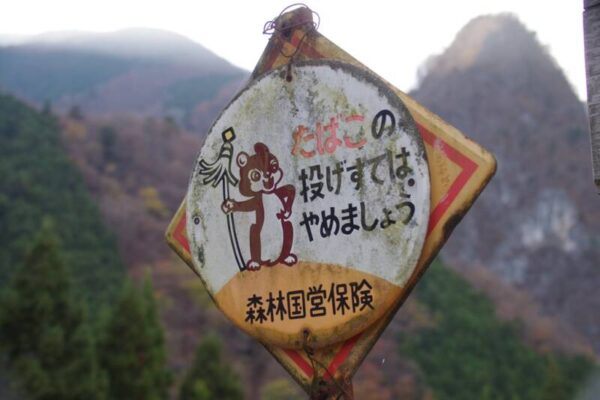 稲村岩を経て鷹ノ巣山方面登山口