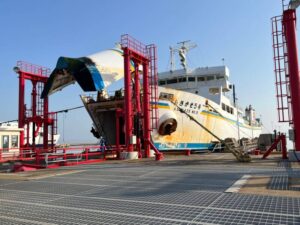 ラストラン目前のあさかぜ5号 青函フェリー青森港08:10出発/函館港12:10到着 5便