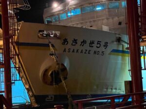 ラストラン目前のあさかぜ5号 青函フェリー