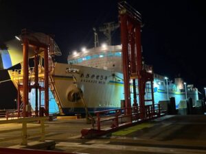 ラストラン目前のあさかぜ5号 青函フェリー