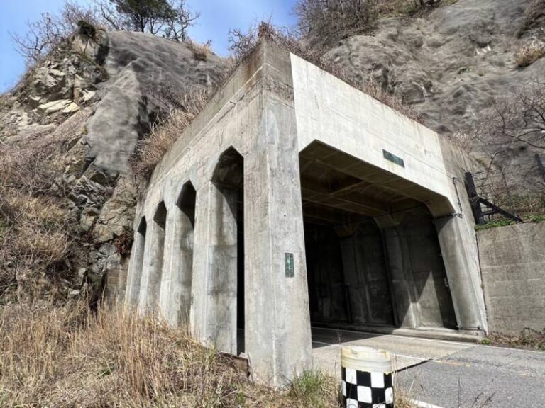 国道345号 根込隧道（ねごみずいどう）と羽越本線 根与木トンネル