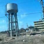 旧坂町機関区　給水塔