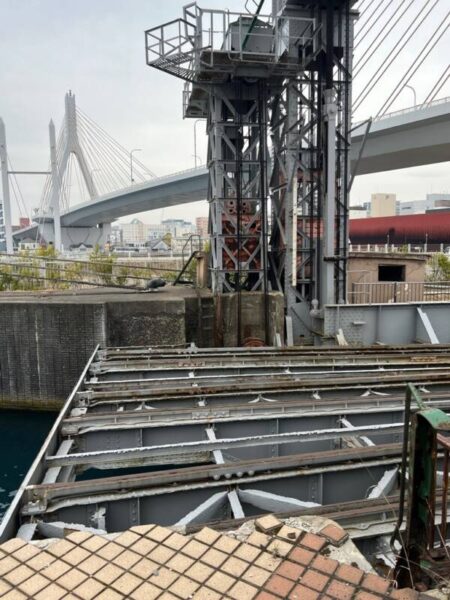 機械遺産　青函連絡船　青森桟橋　可動橋